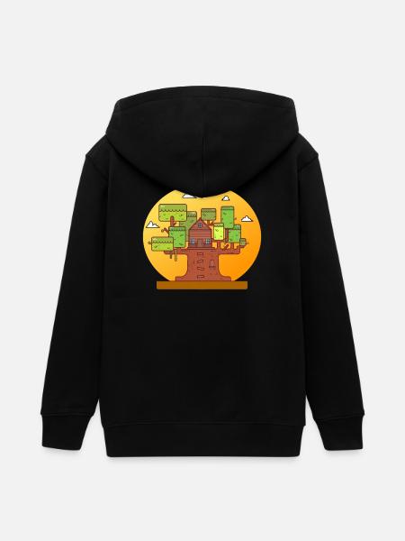 Baumhaus Abenteuer - Teenager Organic Kapuzenjacke Mini Cultivator von Stanley/Stella -