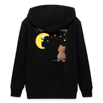 Mamas Liebling - Teenager Organic Kapuzenjacke Mini Cultivator von Stanley/Stella - Schwarz - Hinten - AI Model Teenager Male light (155cm)