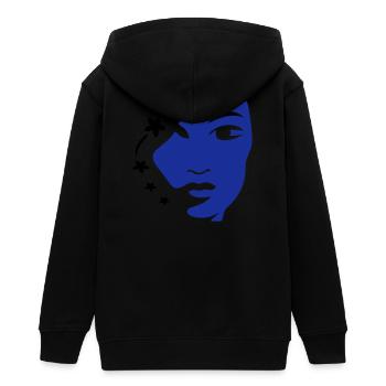 Mädchengesicht Gesicht Frauengesicht - Teenager Organic Kapuzenjacke Mini Cultivator von Stanley/Stella - Schwarz - Hinten - AI Model Teenager Male light (155cm)
