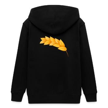 maiskorn corny maisfeld - Teenager Organic Kapuzenjacke Mini Cultivator von Stanley/Stella - Schwarz - Hinten - AI Model Teenager Male light (155cm)