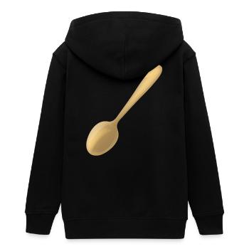 une cuillère d'or - Veste à capuche ado bio Stanley/Stella - noir - Dos - AI Model Teenager Male light (155cm)