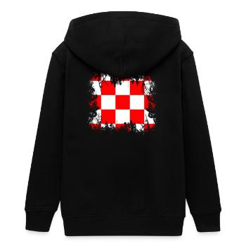 Kroatien Kroatien - Teenager Organic Kapuzenjacke Mini Cultivator von Stanley/Stella - Schwarz - Hinten - AI Model Teenager Male light (155cm)