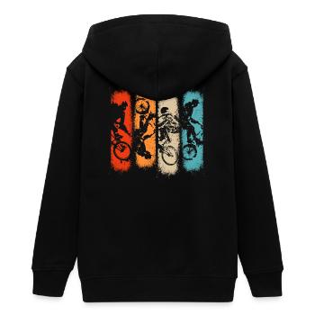 Vélo vélo BMX / Bmx / bmx - Veste à capuche ado bio Stanley/Stella - noir - Dos - AI Model Teenager Male light (155cm)
