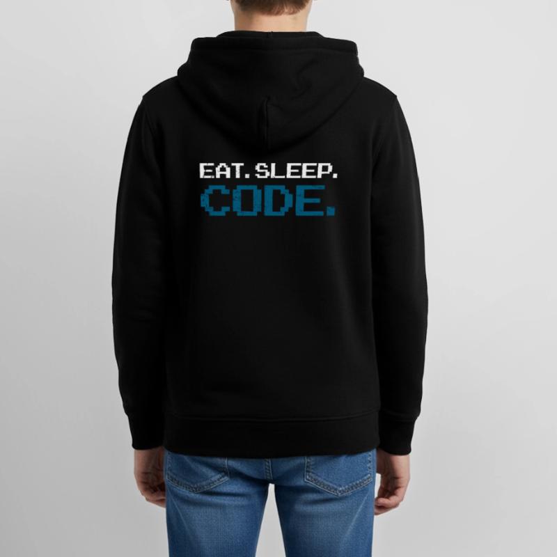 Code de programmation informatique Veste à capuche ado bio Stanley/Stella