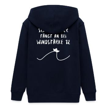 Schietwetter Welle Boot - Teenager Organic Kapuzenjacke Mini Cultivator von Stanley/Stella - Navy - Hinten - AI Model Teenager Male light (155cm)