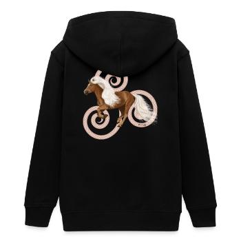 Haflinger Artos - Veste à capuche ado bio Stanley/Stella - noir - Dos - AI Model Teenager Male light (155cm)
