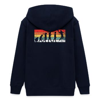 Handballer Handball Evolution - Teenager Organic Kapuzenjacke Mini Cultivator von Stanley/Stella - Navy - Hinten - AI Model Teenager Male light (155cm)