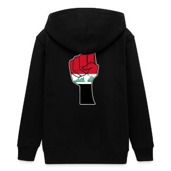 Irak - Teenager Organic Kapuzenjacke Mini Cultivator von Stanley/Stella - Schwarz - Hinten - AI Model Teenager Male light (155cm)