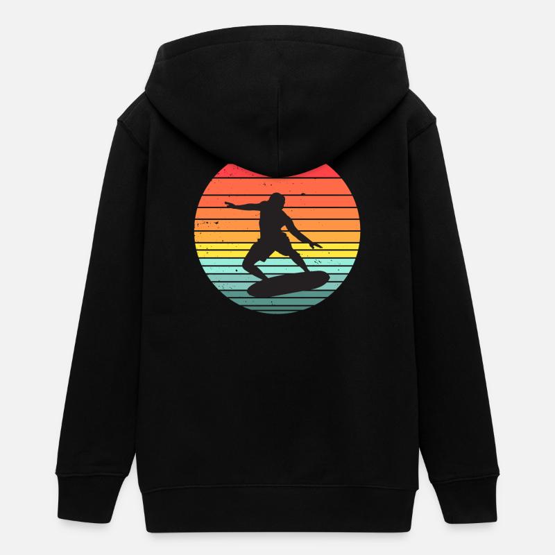 surf, surfer, surfeur - Veste à capuche ado bio Stanley/Stella - noir