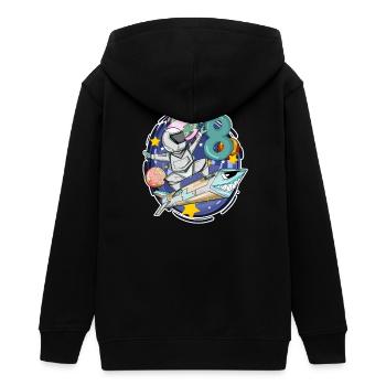 8. Geburtstag 8 Jahre Junge Astronaut Weltall - Teenager Organic Kapuzenjacke Mini Cultivator von Stanley/Stella - Schwarz - Hinten - AI Model Teenager Male light (155cm)