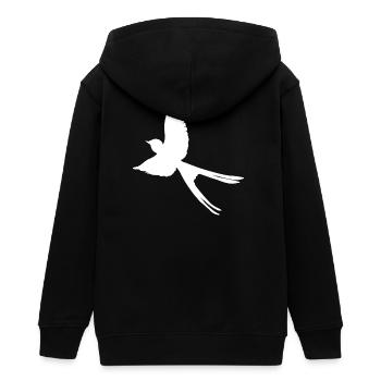 rauchschwalbe silhouette, tiermotive unisex - Teenager Organic Kapuzenjacke Mini Cultivator von Stanley/Stella - Schwarz - Hinten - AI Model Teenager Male light (155cm)