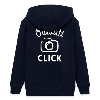 photo, photographe, prendre une photo - Veste à capuche ado bio Stanley/Stella - marine - Dos - AI Model Teenager Male light (155cm)