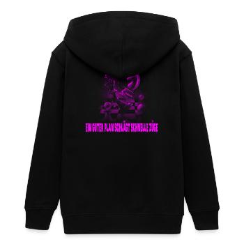 Schach Design - Teenager Organic Kapuzenjacke Mini Cultivator von Stanley/Stella - Schwarz - Hinten - AI Model Teenager Male light (155cm)
