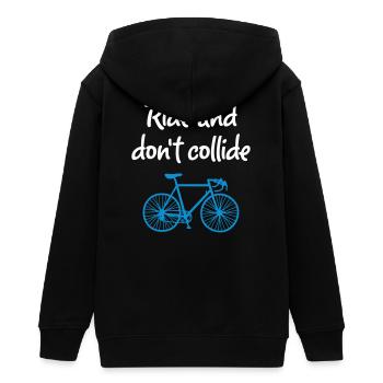 Ride Collide Roue Cool Dictons Anglais Vélo - Veste à capuche ado bio Stanley/Stella - noir - Dos - AI Model Teenager Male light (155cm)