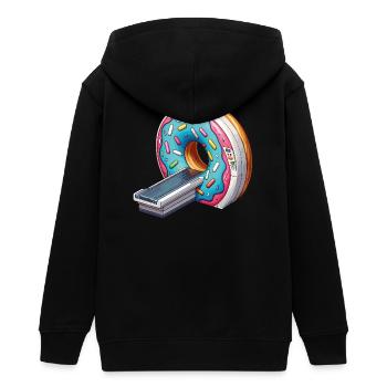 Manip Radio Scanner IRM Radiologie Donut of truth - Veste à capuche ado bio Stanley/Stella - noir - Dos - AI Model Teenager Male light (155cm)
