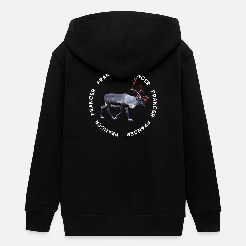 PRANCER - Veste à capuche ado bio Stanley/Stella - noir