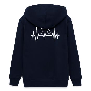 Avocat, Emploi, Profession, Travailleur, Carrière, Réussite - Veste à capuche ado bio Stanley/Stella - marine - Dos - AI Model Teenager Male light (155cm)