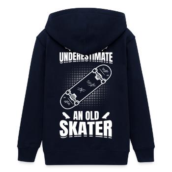 Skateboarding Großvater - Teenager Organic Kapuzenjacke Mini Cultivator von Stanley/Stella - Navy - Hinten - AI Model Teenager Male light (155cm)
