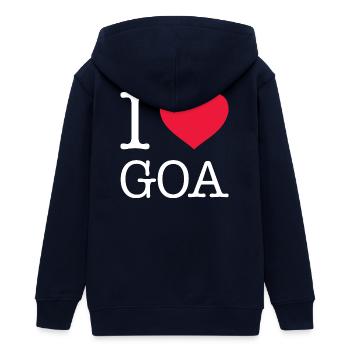 J’ADORE GOA - Veste à capuche ado bio Stanley/Stella - marine - Dos - AI Model Teenager Male light (155cm)