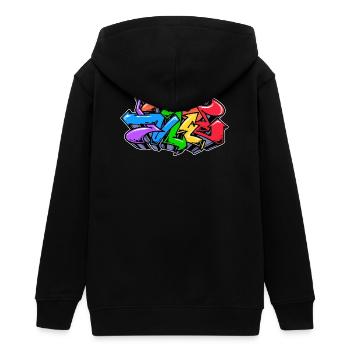 Kunst Street Art Wildstyle Graffiti Illustration - Teenager Organic Kapuzenjacke Mini Cultivator von Stanley/Stella - Schwarz - Hinten - AI Model Teenager Male light (155cm)