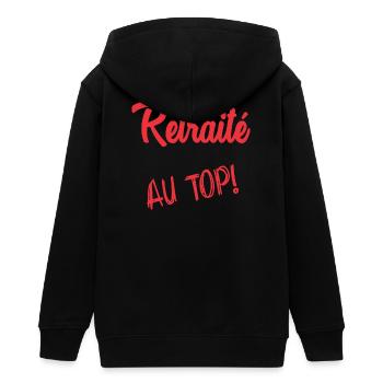 RETRAITE. RETRAITE. RETRAITEE - Veste à capuche ado bio Stanley/Stella - noir - Dos - AI Model Teenager Male light (155cm)