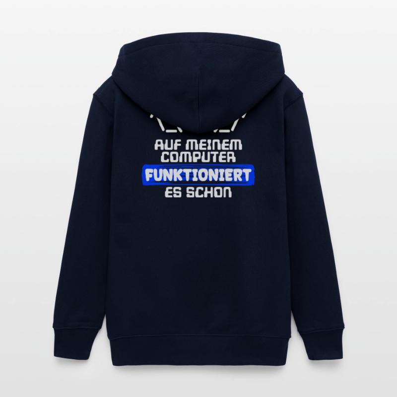 Computer Developer Software Developer Statement Teens Organic Zip-up Hoodie by Stanley/Stella