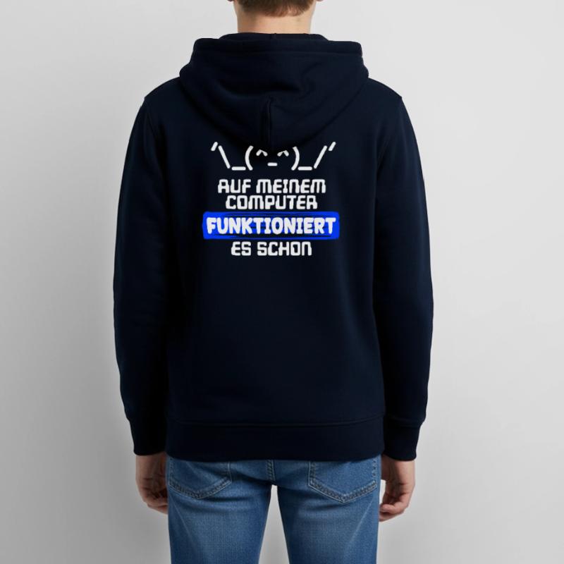 Computer Developer Software Developer Statement Teens Organic Zip-up Hoodie by Stanley/Stella