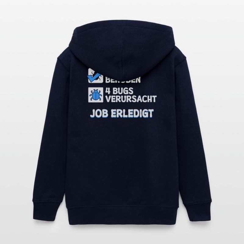 Développeur Coden skripting bugs debug correction de bugs Veste à capuche ado bio Stanley/Stella