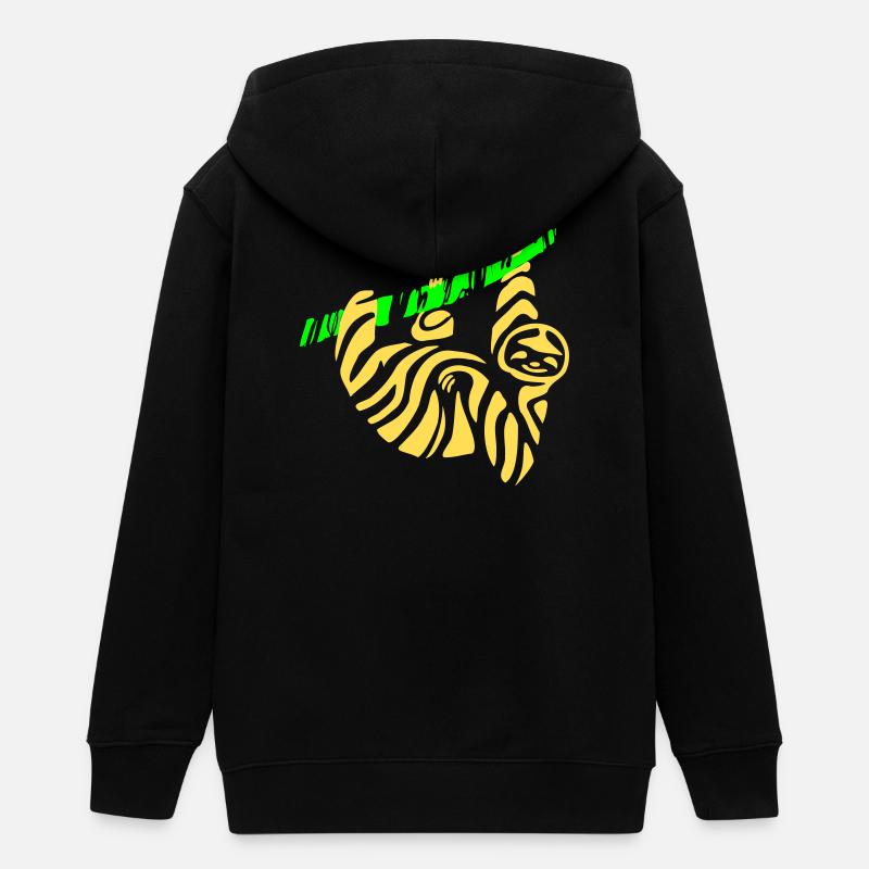Paresse - Veste à capuche ado bio Stanley/Stella - noir