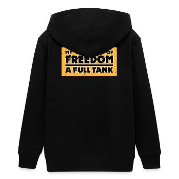 Zapfsäule Energiespeicher Statement Tanken Strom - Teenager Organic Kapuzenjacke Mini Cultivator von Stanley/Stella - Schwarz - Hinten - AI Model Teenager Male light (155cm)