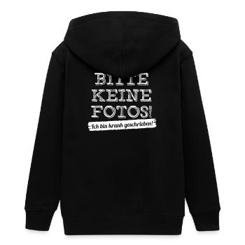 bitte keine fotos - ich bin krank geschrieben - Teenager Organic Kapuzenjacke Mini Cultivator von Stanley/Stella - Schwarz - Hinten - AI Model Teenager Male light (155cm)