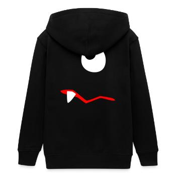 Monster Halloween traurig Comic Zombie Zahn Zyklop - Teenager Organic Kapuzenjacke Mini Cultivator von Stanley/Stella - Schwarz - Hinten - AI Model Teenager Male light (155cm)