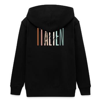 Italien Urlaub Pisa Städtereise Geschenk - Teenager Organic Kapuzenjacke Mini Cultivator von Stanley/Stella - Schwarz - Hinten - AI Model Teenager Male light (155cm)