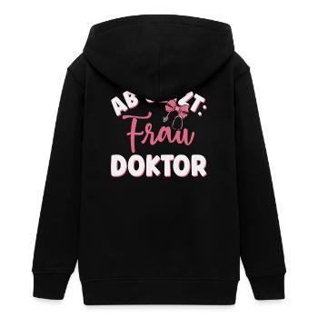 Ärztin Frau Doktor - Teenager Organic Kapuzenjacke Mini Cultivator von Stanley/Stella - Schwarz - Hinten - AI Model Teenager Male light (155cm)