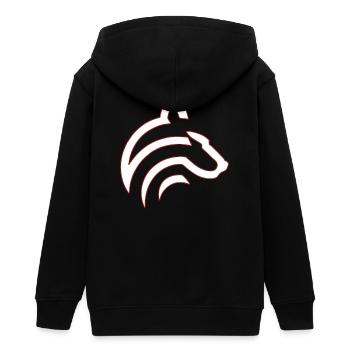 Loup - Veste à capuche ado bio Stanley/Stella - noir - Dos - AI Model Teenager Male light (155cm)
