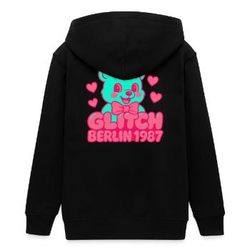 Glitch Berlin Supercute - Teenager Organic Kapuzenjacke Mini Cultivator von Stanley/Stella - Schwarz - Hinten - AI Model Teenager Male light (155cm)