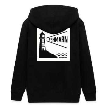 Fehmarn - Teenager Organic Kapuzenjacke Mini Cultivator von Stanley/Stella - Schwarz - Hinten - AI Model Teenager Male light (155cm)