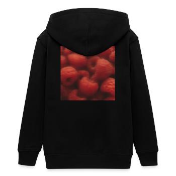 HIMBEEREN - Teenager Organic Kapuzenjacke Mini Cultivator von Stanley/Stella - Schwarz - Hinten - AI Model Teenager Male light (155cm)