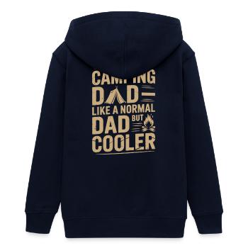 Papa Camping Décontracté et Élégant - Veste à capuche ado bio Stanley/Stella - noir - Dos - AI Model Teenager Male light (155cm)