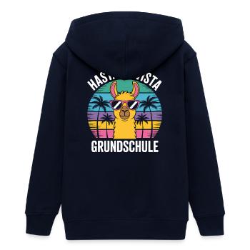 Cadeau de remise des diplômes de l'école primaire Lama Hasta La Vista - Veste à capuche ado bio Stanley/Stella - marine - Dos - AI Model Teenager Male light (155cm)