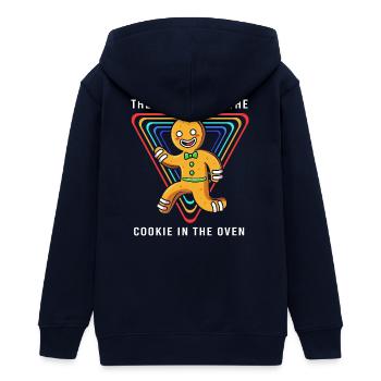 Werdender Papa werdende Väter - Teenager Organic Kapuzenjacke Mini Cultivator von Stanley/Stella - Navy - Hinten - AI Model Teenager Male light (155cm)