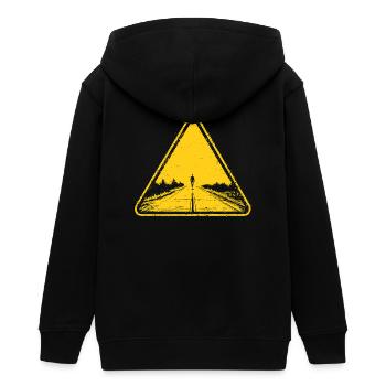 Panneau UAP - Veste à capuche ado bio Stanley/Stella - noir - Dos - AI Model Teenager Male light (155cm)