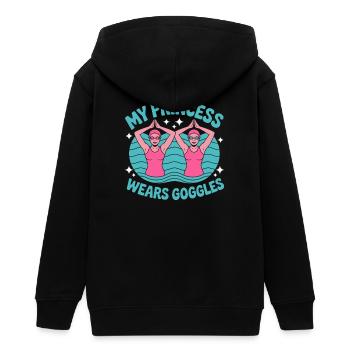Synchronschwimmen Kunstschwimmen Wassersport - Teenager Organic Kapuzenjacke Mini Cultivator von Stanley/Stella - Schwarz - Hinten - AI Model Teenager Male light (155cm)