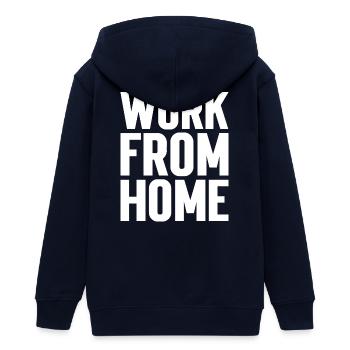 Motivierendes T-Shirt für die Arbeit von zu Hause aus - Teenager Organic Kapuzenjacke Mini Cultivator von Stanley/Stella - Navy - Hinten - AI Model Teenager Male light (155cm)