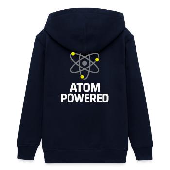 Stolz - Teenager Organic Kapuzenjacke Mini Cultivator von Stanley/Stella - Navy - Hinten - AI Model Teenager Male light (155cm)