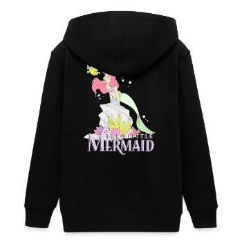 Arielle Die Kleine Meerjungfrau Auf Felsvorsprung - Teenager Organic Kapuzenjacke Mini Cultivator von Stanley/Stella - Schwarz - Hinten - AI Model Teenager Male light (155cm)