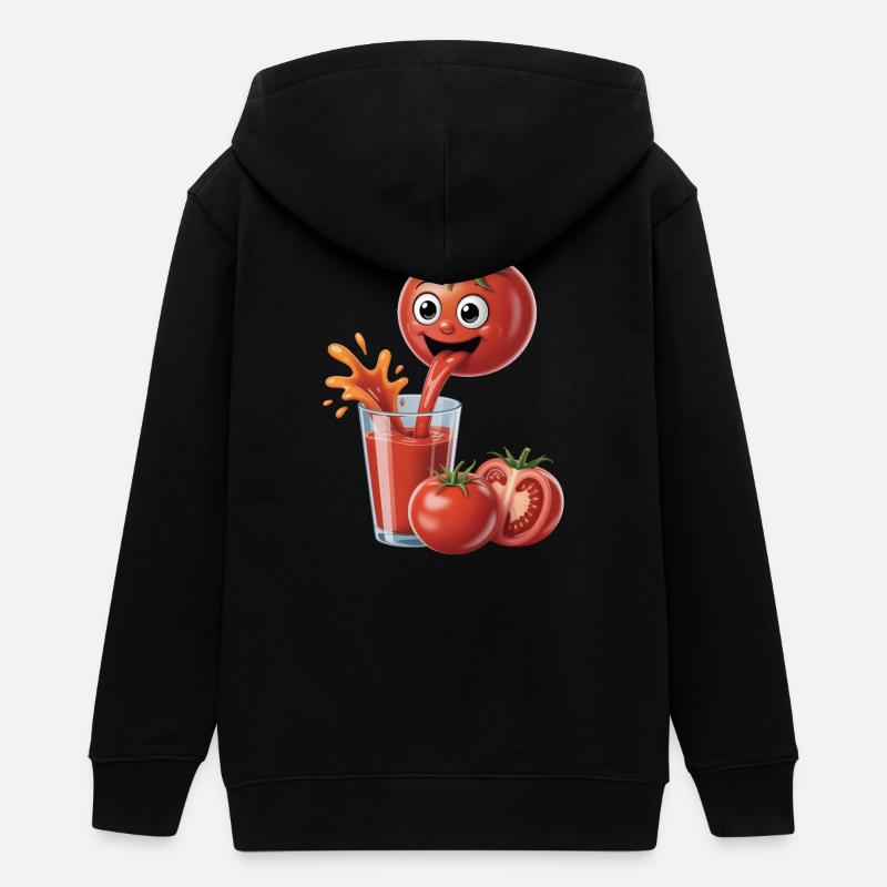 Jus de tomate Tomate Tomate - Veste à capuche ado bio Stanley/Stella - noir