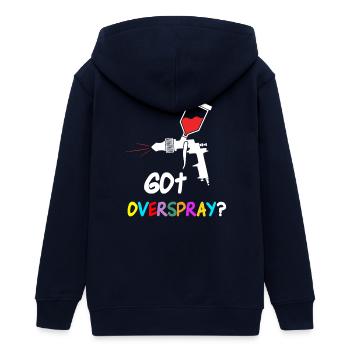 Peinture artistique colorée en surplomb - Veste à capuche ado bio Stanley/Stella - marine - Dos - AI Model Teenager Male light (155cm)