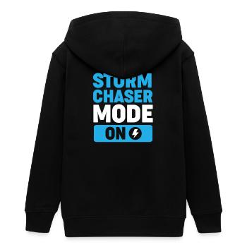 Sturm Tornado Meteorologie Meteorologe - Teenager Organic Kapuzenjacke Mini Cultivator von Stanley/Stella - Schwarz - Hinten - AI Model Teenager Male light (155cm)