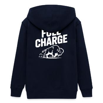 volle Ladung - Teenager Organic Kapuzenjacke Mini Cultivator von Stanley/Stella - Navy - Hinten - AI Model Teenager Male light (155cm)